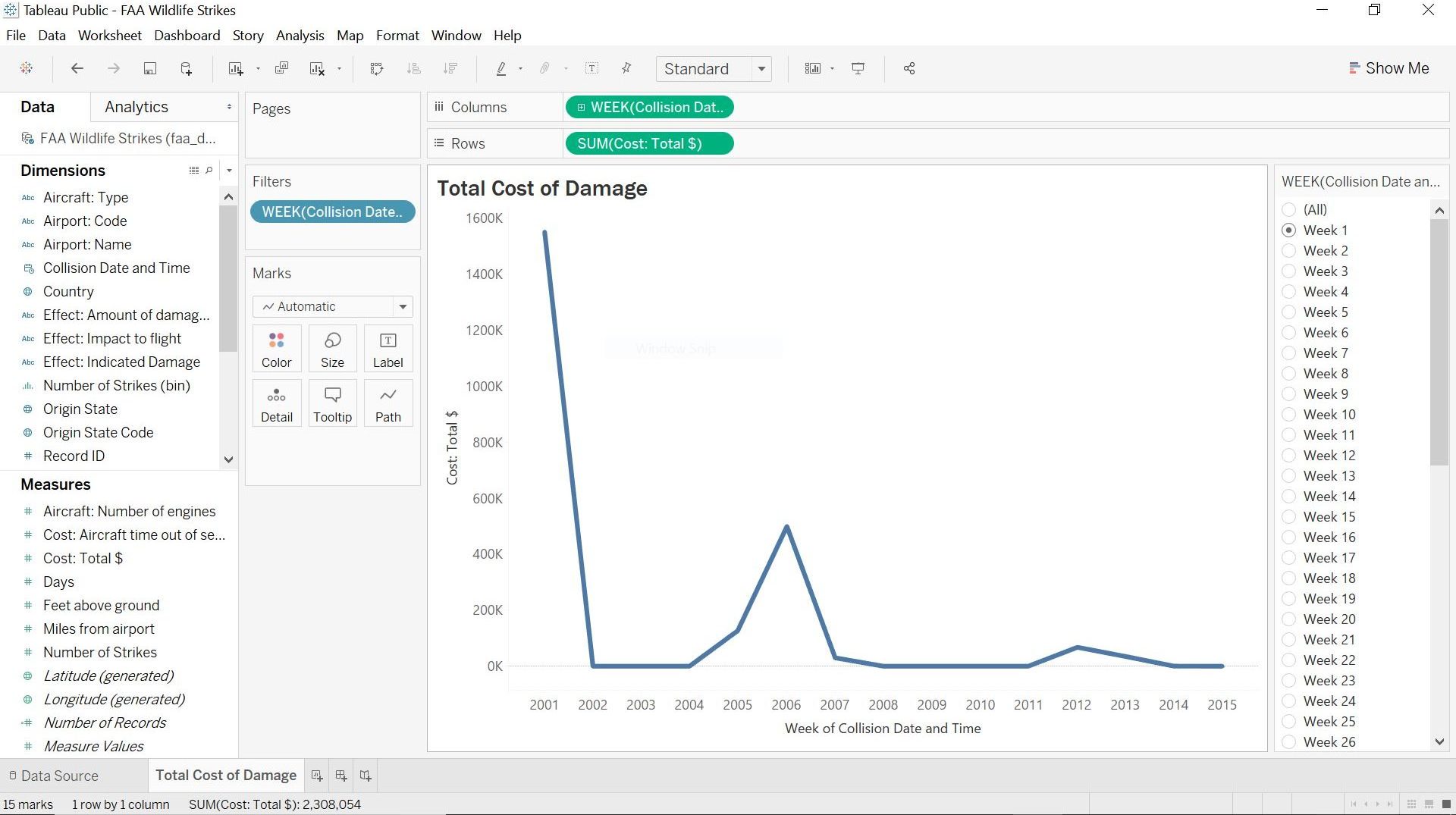 How To Create A Week Number Filter With Date Range In Tableau Shaun M G Bray